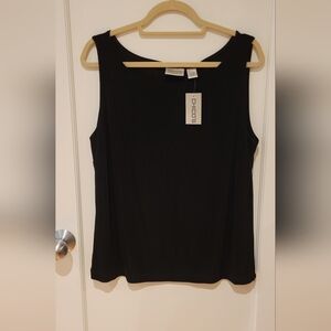 Chico's Traveler Tank top.  Black.  Chico's size 3.